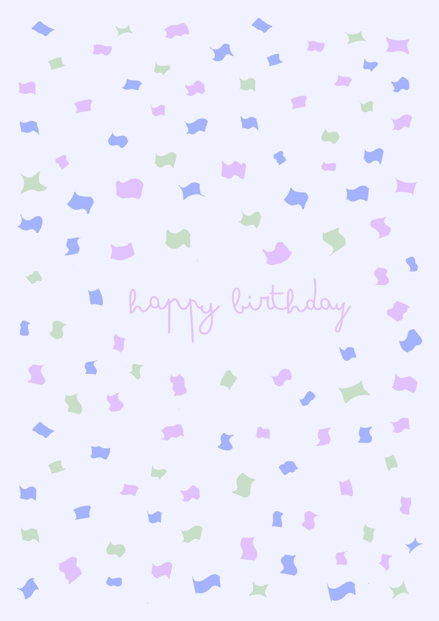 Happy Birthday Confetti Card