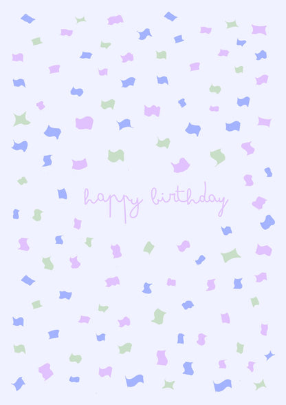 Happy Birthday Confetti Card
