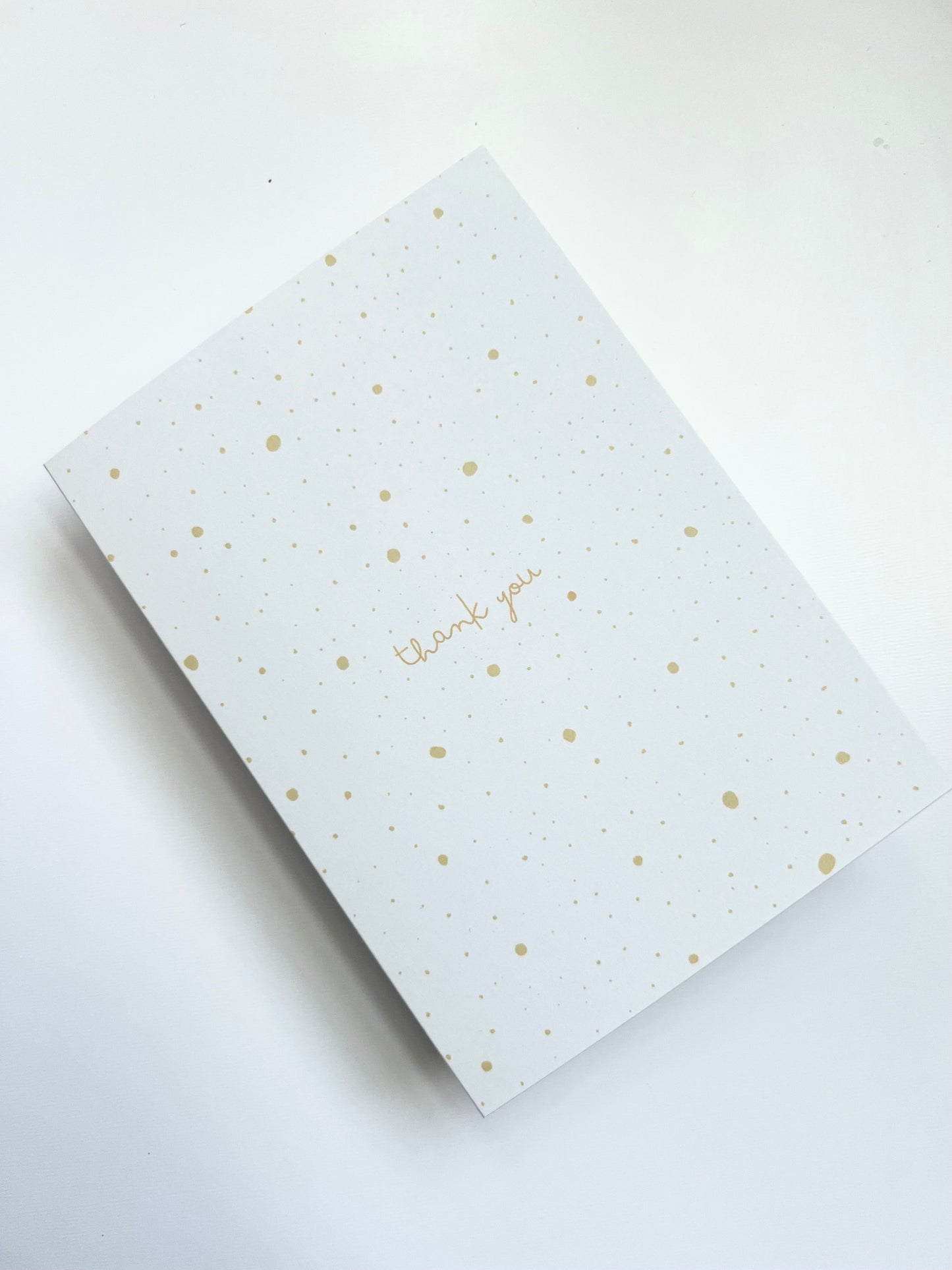 Thank You Dots Card - Yellow