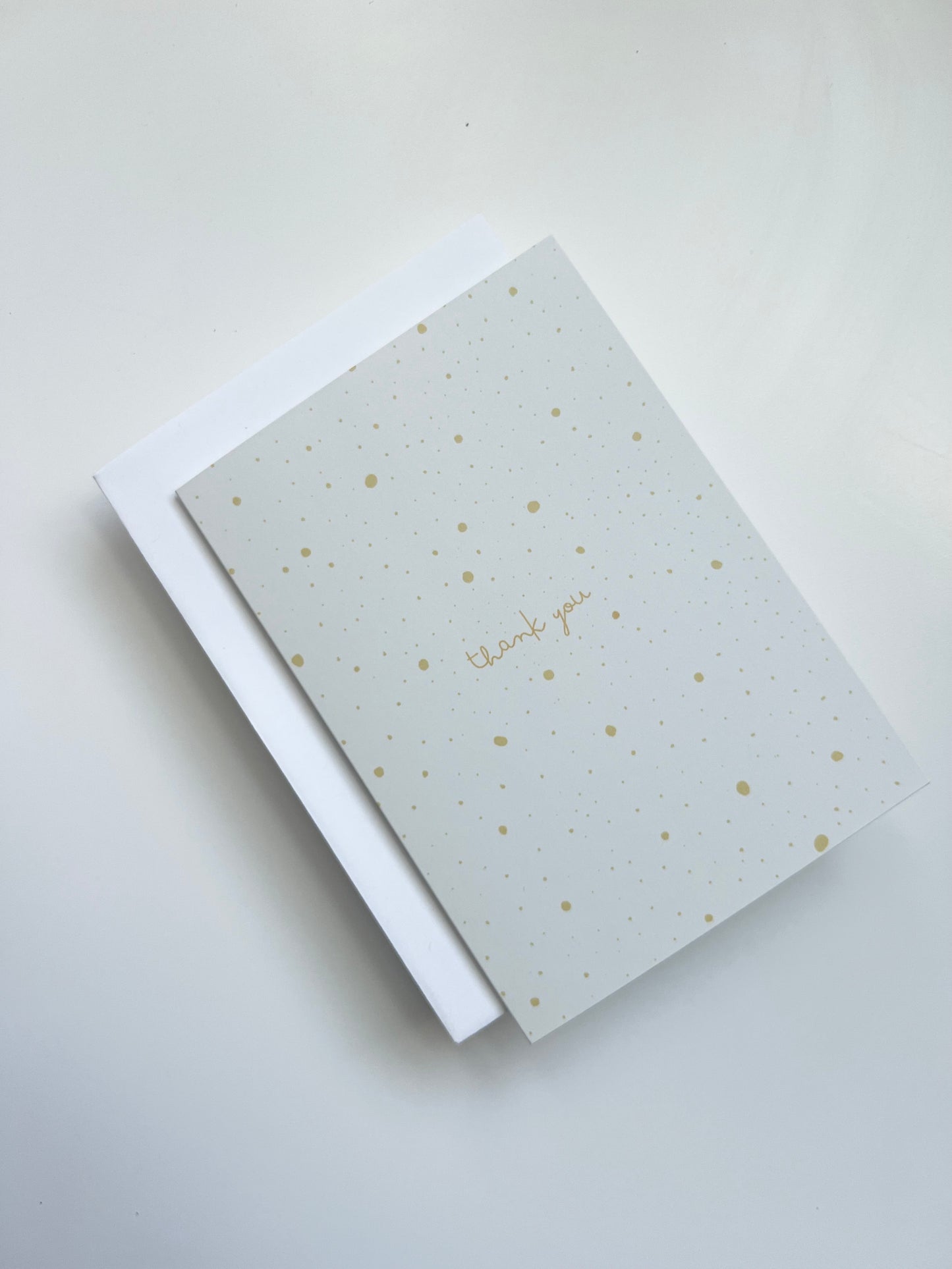 Thank You Dots Card - Yellow