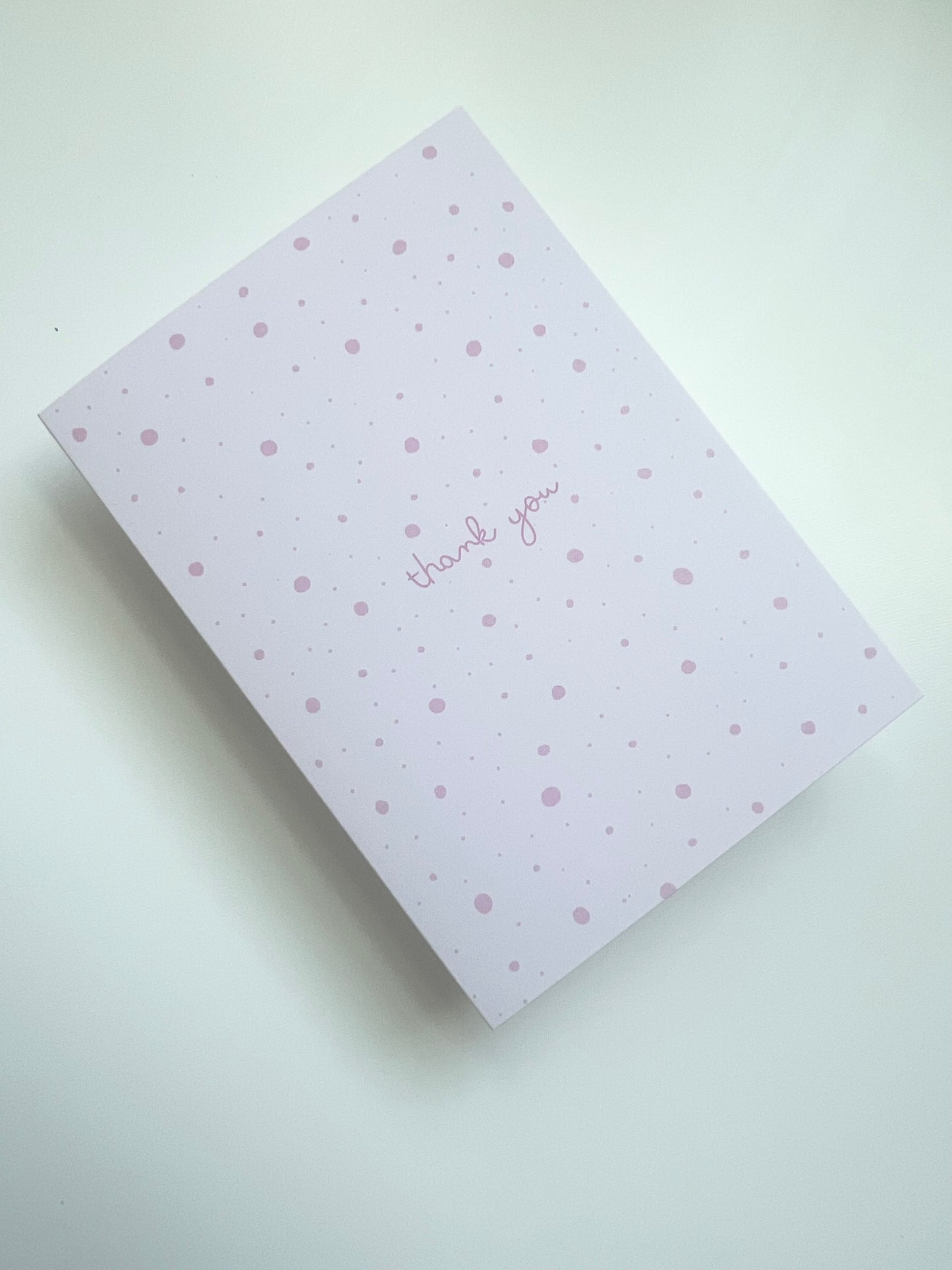 Thank You Dots Card - Pink