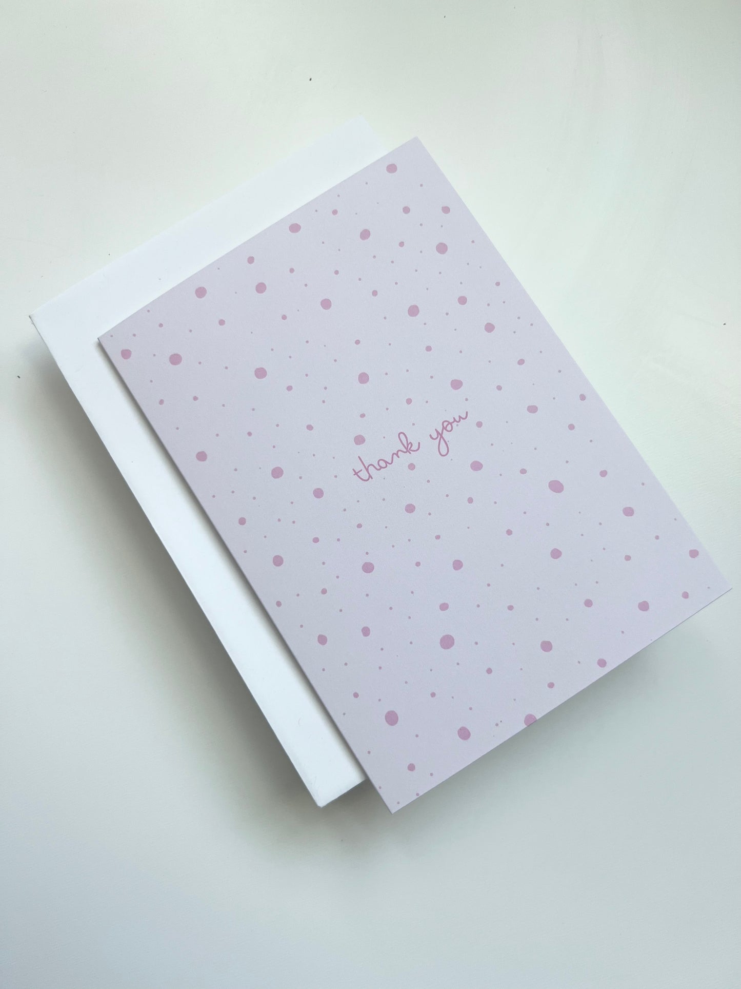 Thank You Dots Card - Pink