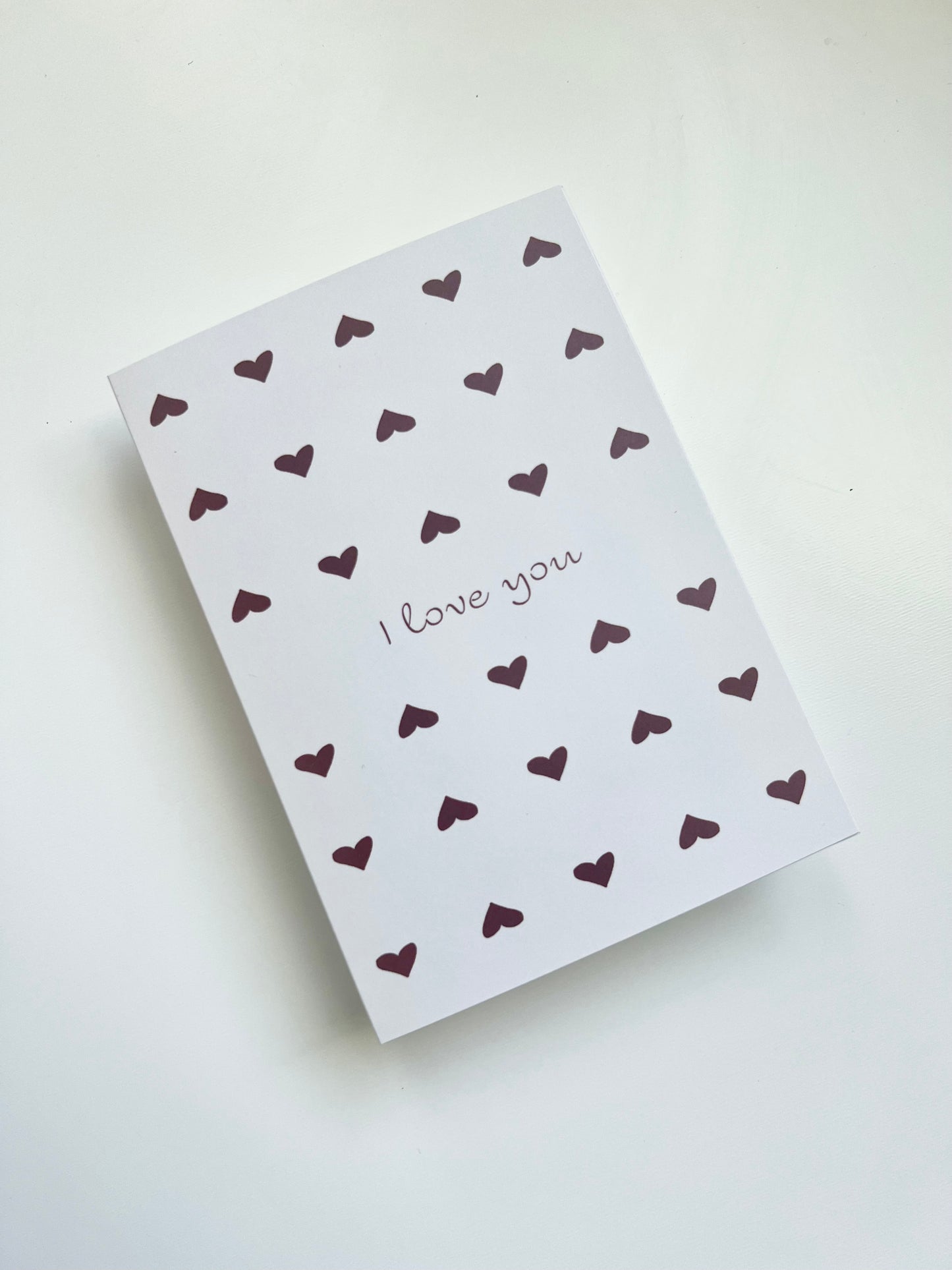 I Love You Hearts Card