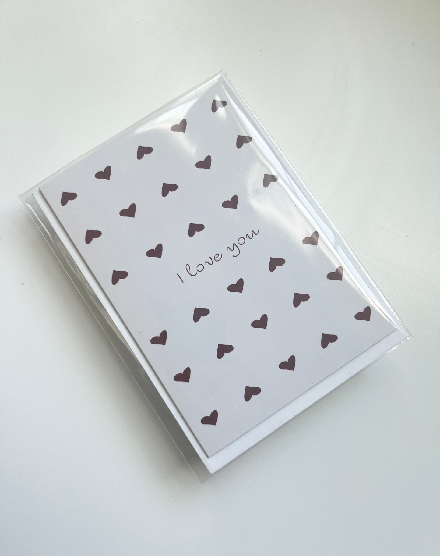 I Love You Hearts Card